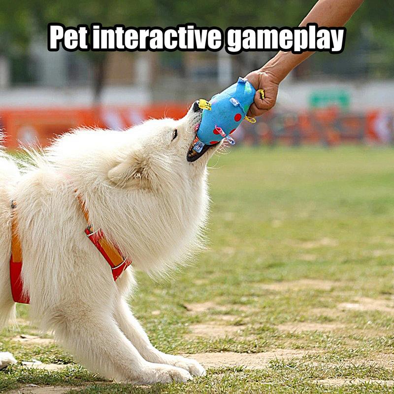 

Pet Chew Toys For Dog Interactive Puppy Squeaky Teether Ball Pet Supplies Wear Resistant Chewing Toy For Home Yard Outdoor China Mainland