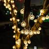 Oenyled Solar Water Drop String Lights