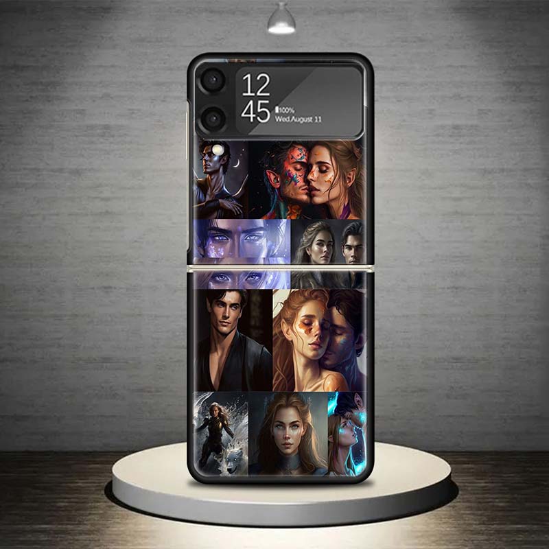 

Чехол для телефона Королевство тумана и ярости для Samsung Galaxy Z Flip 7 6 5 4 3 5G Ударопрочный чехол Z Flip7 Flip6 ZFlip5 Flip3 Flip4 Lux Samsung Z Flip 6