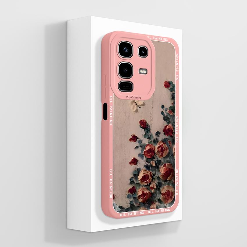 For Infinix Note 50x 50s 50 Pro Plus GT 10 30 Pro 5G Phone Cases Cute Cat Patterns Screen Protector Liquid Silicone Anti Slip Shell For Infinix Casing