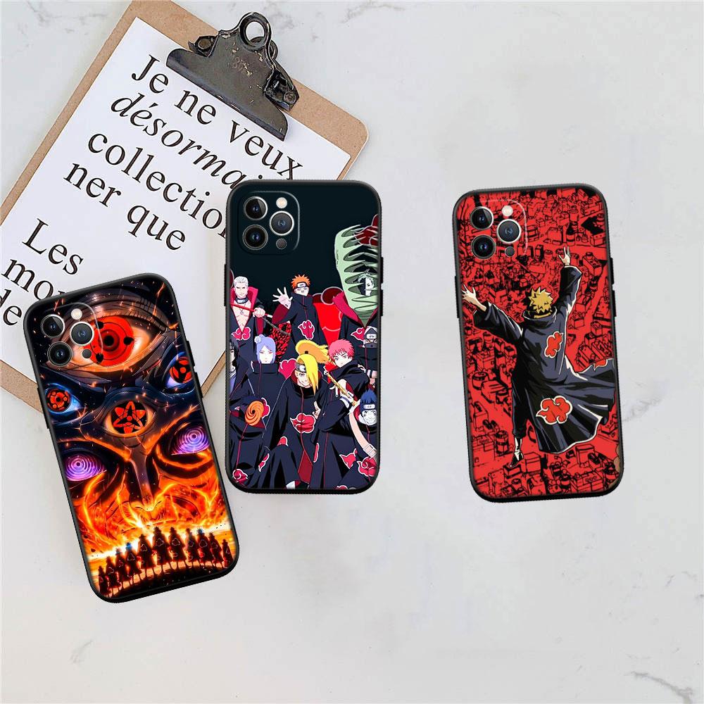 LO10 Anime Naruto Akatsuki Soft Shell Phone Case for Xiaomi Poco C40 C50 C51 C55 C65 C71 C75 F3 F5 F6 F7 M2 M3 Pro Ultra