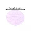 Nail Art Color Palette with Display Stand Plastic UV Gel Polish Holder DIY Drawing Paint Dish Manicure Tool