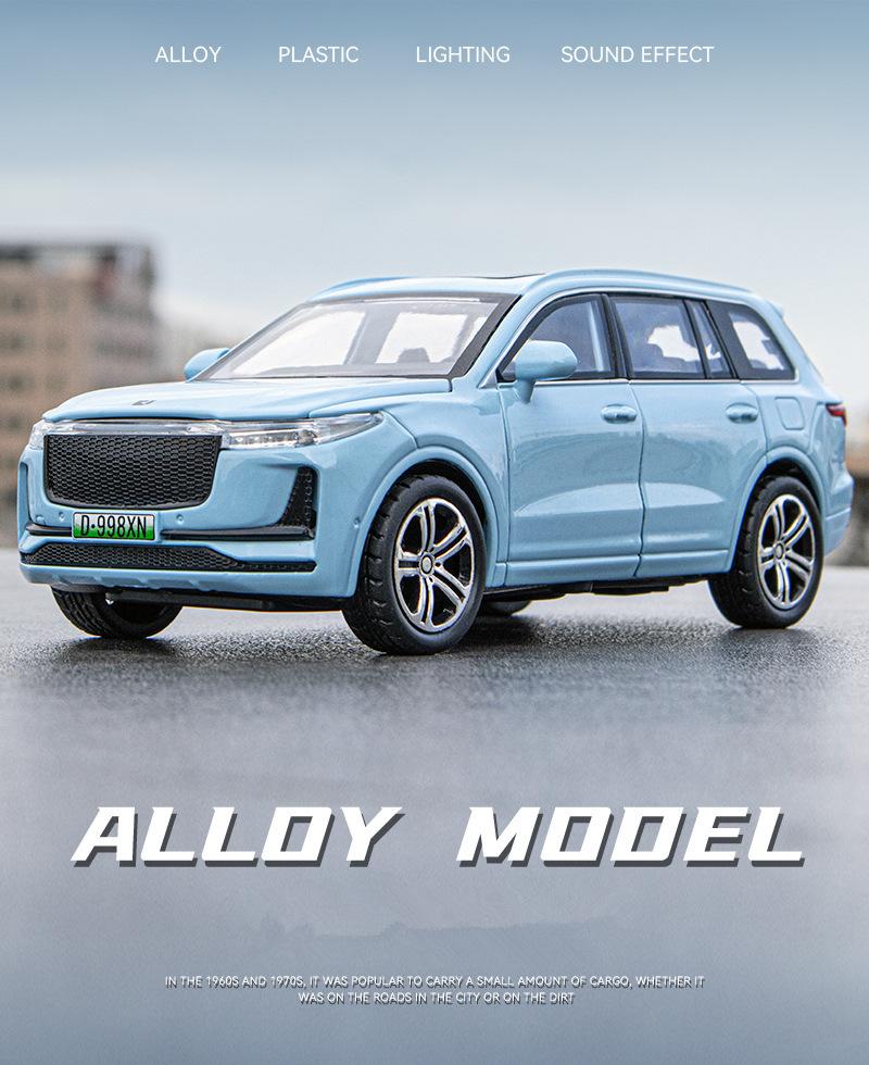 1/32 FÜHRENDES IDEAL EINS Legierung Elektrofahrzeuge Modell Diecast Metall Neue Energie Automodell Simulation Ton und Licht Kinderspielzeug Geschenk