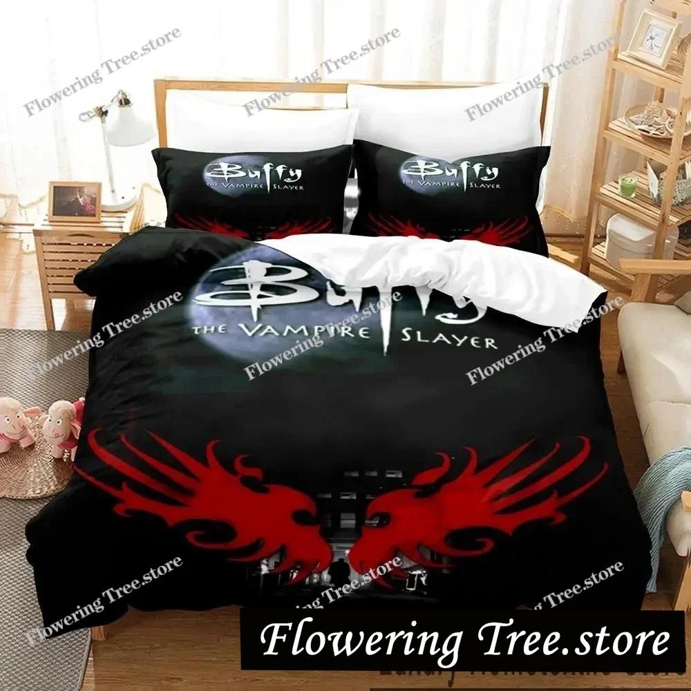 3D Print Buffy the Vampire Slayer Bedding Set Boys Girls Twin Queen King Size Duvet Cover Pillowcase Bed boys Adult