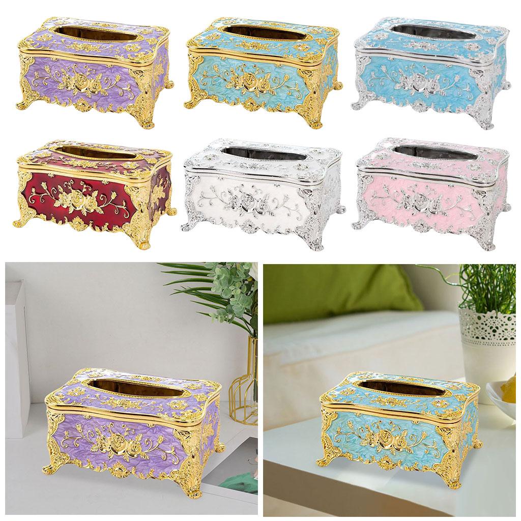 Antique Tissue Box Cover Napkin Storage Box Car Tissue Box Tissue Box Holder for Office Wine Cabinet Bathroom Restaurant Cafe