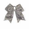 Children's Shiny Sequin Bow Hair Tie with Swallowtail Ribbon