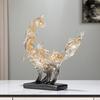 Transparent Resin Fish Sculpture Desktop Ornament, Modern Art Craft Sculpture, Home and Office Desktop Decoration
