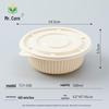 Herr. Mais 500ML Biologisch abbaubare Maisstärke Runde Mitnahme-Schüsseln