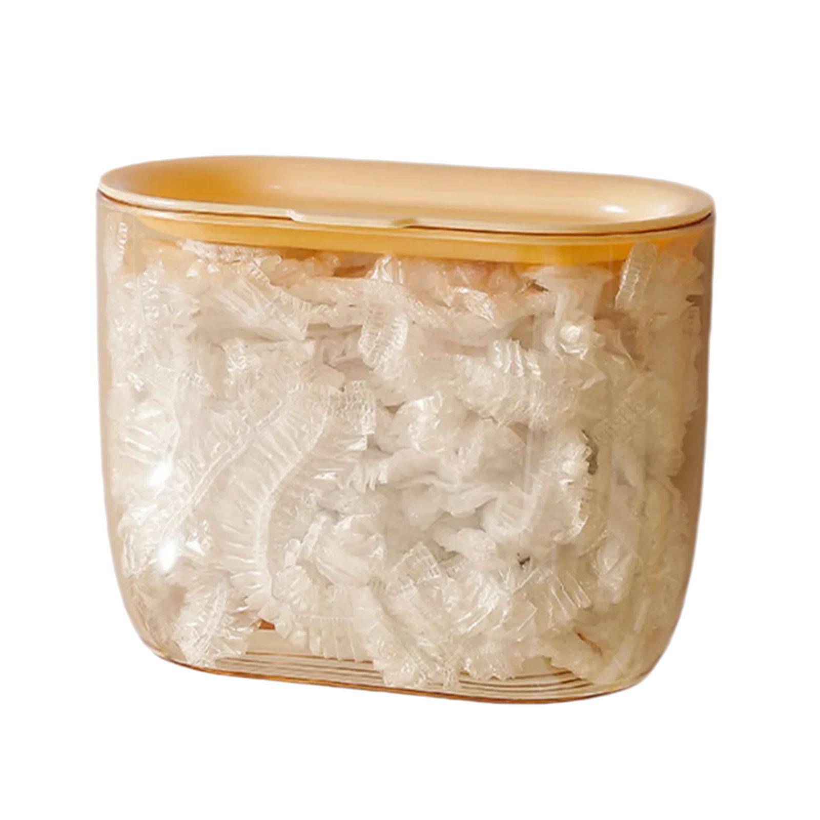 Настенный контейнер для хранения одноразовых крышек для продуктов, кухонные органайзеры для пищевой пленки, контейнер для хранения пакетов для сохранения свежести жёлтый