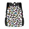 Orange Leopard Backpack Hot Sale Daypack Large Capacity Kids BookBag School Bag Shoulder Bags for Men Women