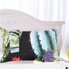 240x20cm Cactus Beding Set Hot Black Background Soft Duvet Cover Sets Printed Plant Jacquard Warm Comforter Beding Sets 3 Pcs W32T