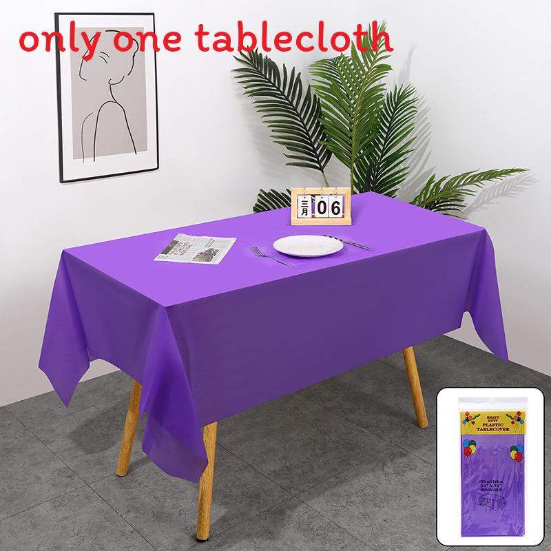 Peva Thickened Disposable Tablecloth With Dustproof And Oilproof Surface For Events And Decor