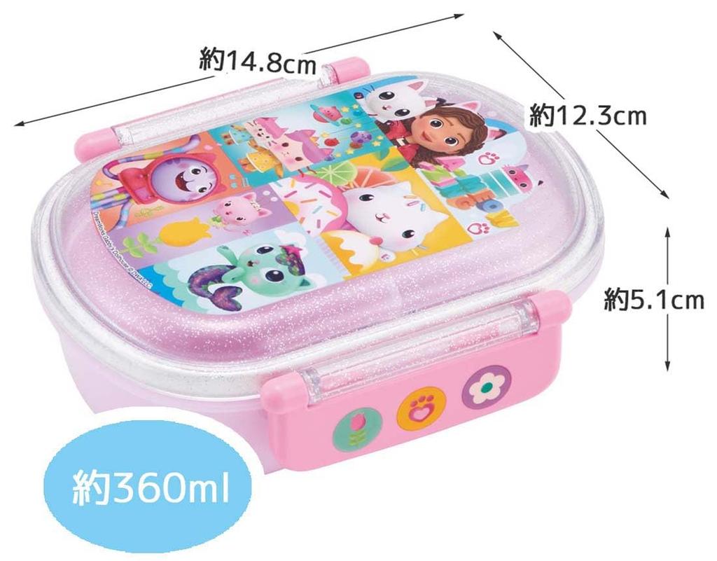 Skater Bento 1 360ml with Design for Softly Filling Antibacterial Made in Dollhouse Design Kids' Box, Tier, Capacity, Inner, Dome-Shaped Kids'