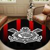 Football Club Emblem Round Rug for Livingroom,Bedroom, Palyroom, Chair Rug, Area rug, Circle Carpet, Large Size Fan Christmas gift