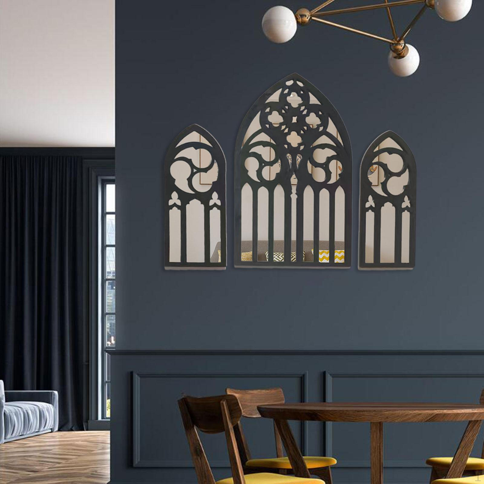 

3 шт. Готические зеркала Настенный декор Декоративные зеркала, барокко, декоративные арочные Style A