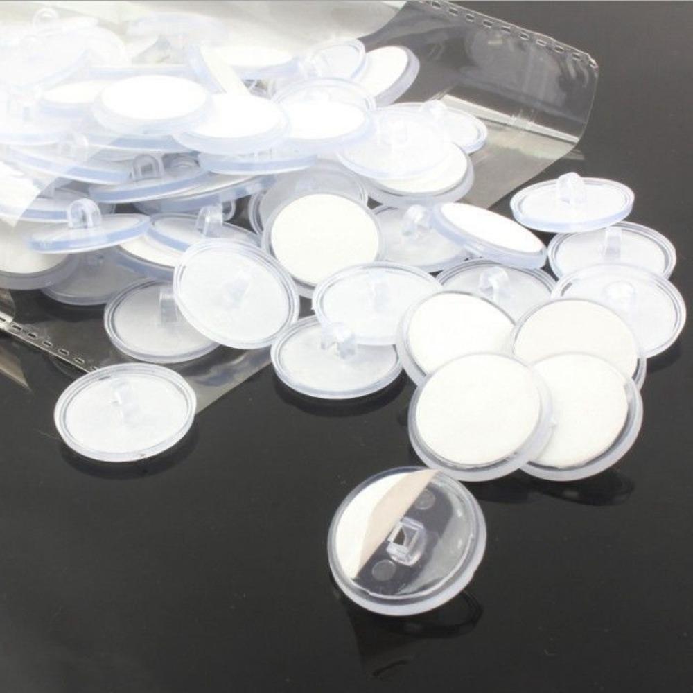 100pcs Transparent Wall Hooks Christmas Hanging Ornaments Suction Cup for Birthday Party