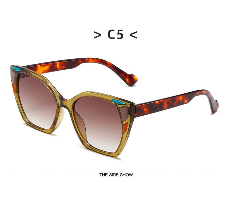 Trendy Retro Leopard Shades Women Oversize Decor Vacation Travelling Sunglasses Stylish Brand Design Beach Sun Glasses
