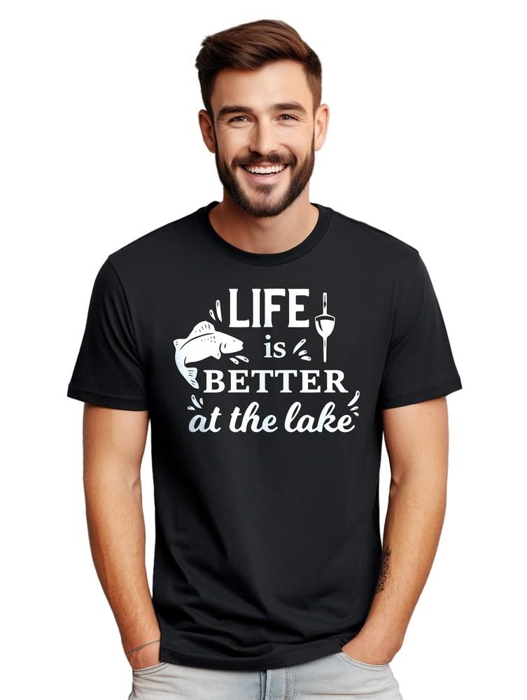 Better By Lake T-shirt - Funny and Relaxing! Funny T-shirt, Unisex Printed Desig