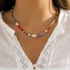 Multilayer Beaded Necklace Adjustable Length Necklace Beads Bracelet Fashion Jewelry Elegant Necklace for Stylish Outfit