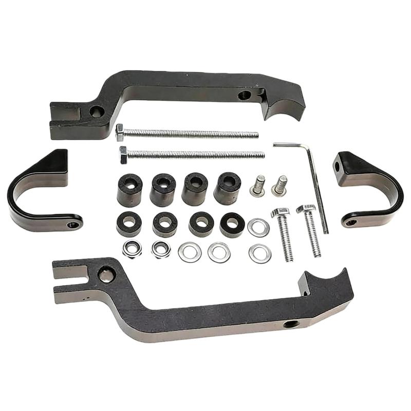 34452 Handguard Mounting Kit For Powermadd Sentinel For Snowmobiles ATVs -MX Motorcycles 1683CM Black Aluminum Alloy