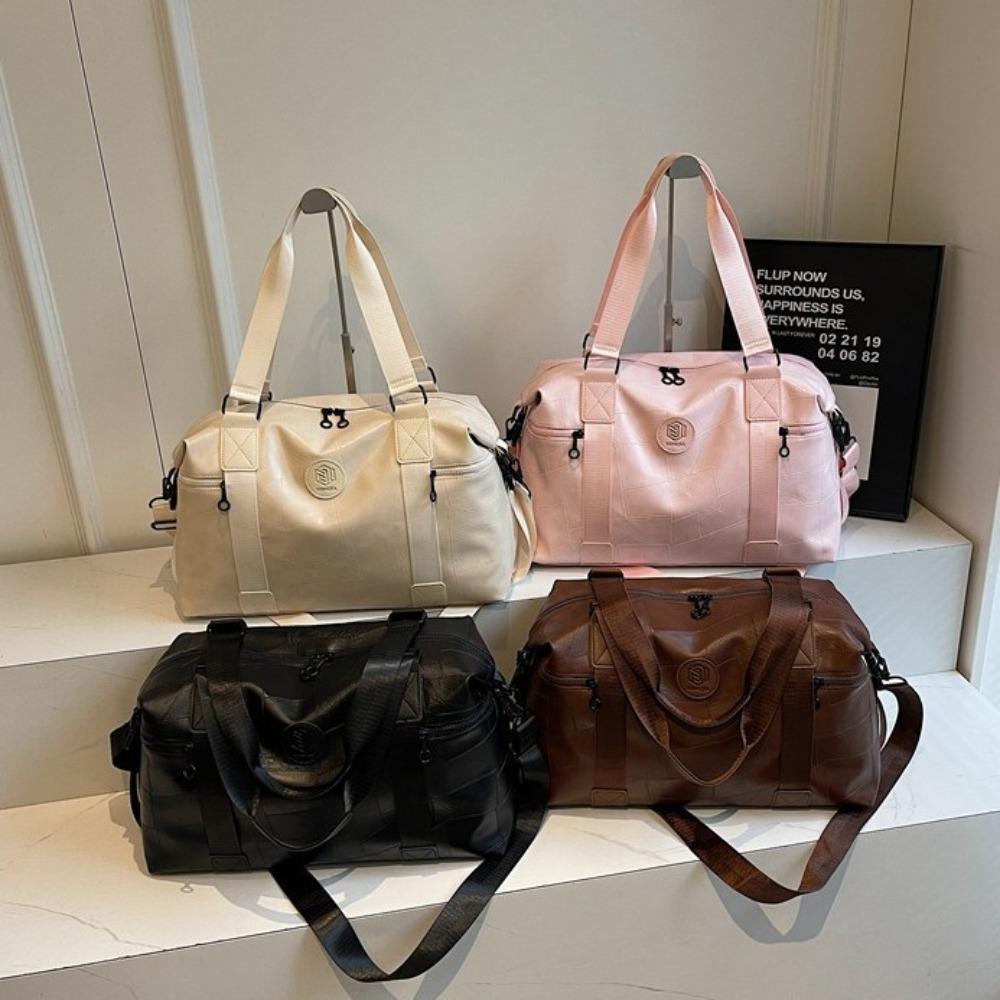 Business Travel Bag Fashion PU Women's Hand Luggage Bag Dry and Wet Separation Simple Yoga Fitness Bag