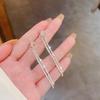 S925 Silver Needle Korean Long Tassel Earrings - Sparkling, Versatile, and Exquisite for Any Occasion