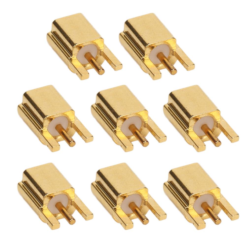 10PCS MMCX Socket 3 Pin Connection Female Jacks Coaxial RF Connector Set OFC Material 50ohms
