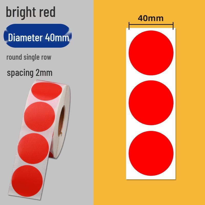 Colorful Self-Adhesive Round Dot Stickers - Writable Small Paper Labels