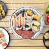 Round Shape Steel Charcoal Barbecue Grill Korean Style Split BBQ Stove Non-Stick Rack Portable For Garden Patio Camping Cooking