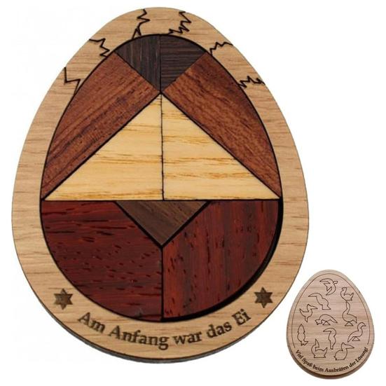 Quebra-Cabeça de Ovo Brinquedo Educativo para Crianças Mini Quebra-Cabeça de Madeira Estimula a Criatividade Pensamento Lógico Habilidades Manuais Quebra-Cabeça Estilo Montessori