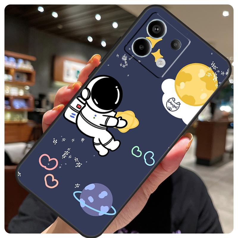 Star Astronaut Cute Case For Xiaomi Redmi Note 12 9 10 11 13 14 15 Pro Plus Cover For Redmi 13C 12C 10C 14C 15 C