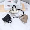 Genuine Leather Mini Lanyard Coin Purse - Ladies Bowling Style Lipstick Storage Bag