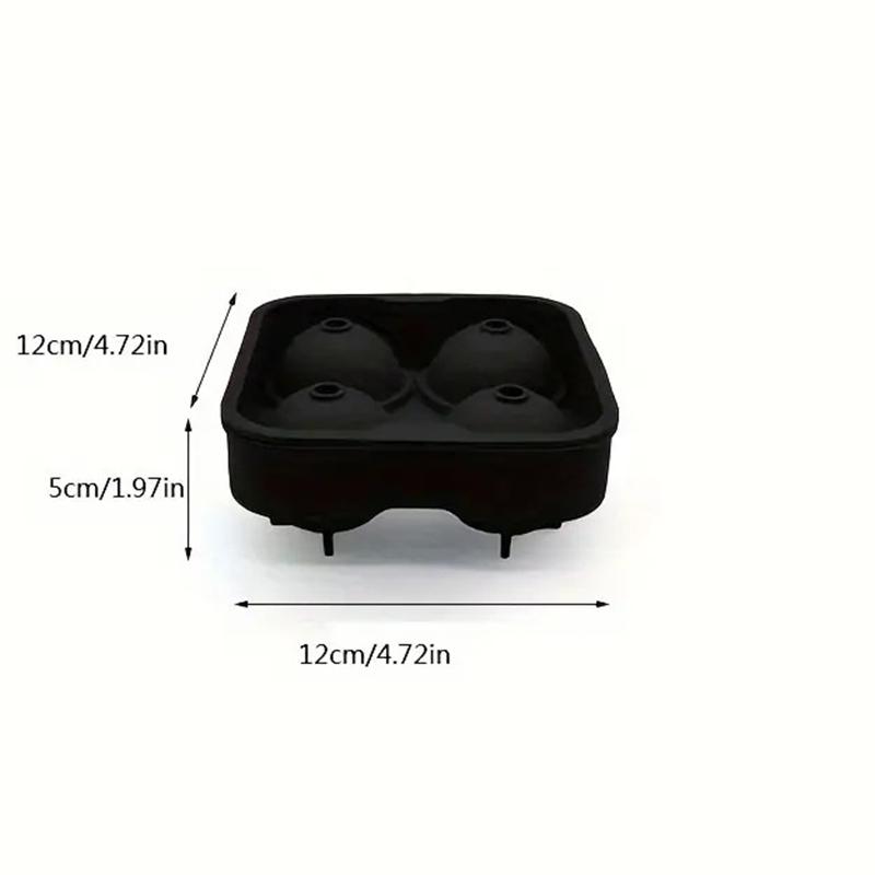 Large Tray Easy To Take Out Suitable For Whiskey Party Supplies Silicone 3d Balls Shaped Ice Mold Reusable Ice Cube Molds