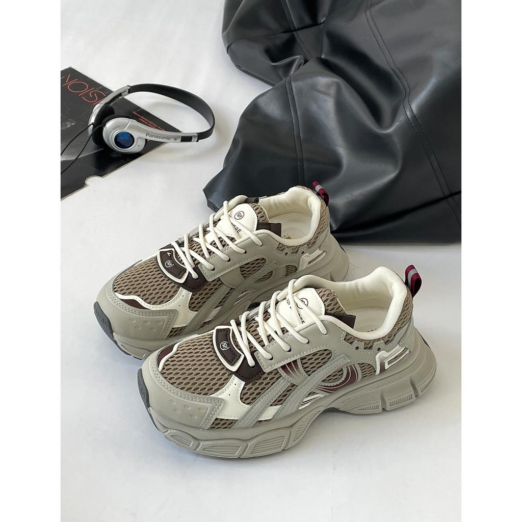 Platform Dad Shoes Women's Small Height Increase 2025 Super Hot New Autumn Versatile Fashion Casual Sports Shoes Women's