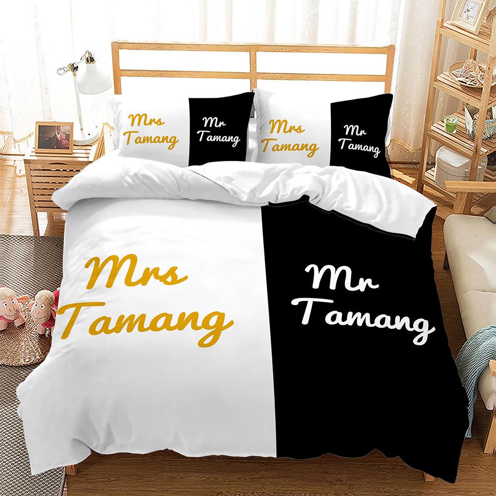 Fashion technology printing, 3D digital printing, bedding, duvet covers, pillowcases, three-piece sets