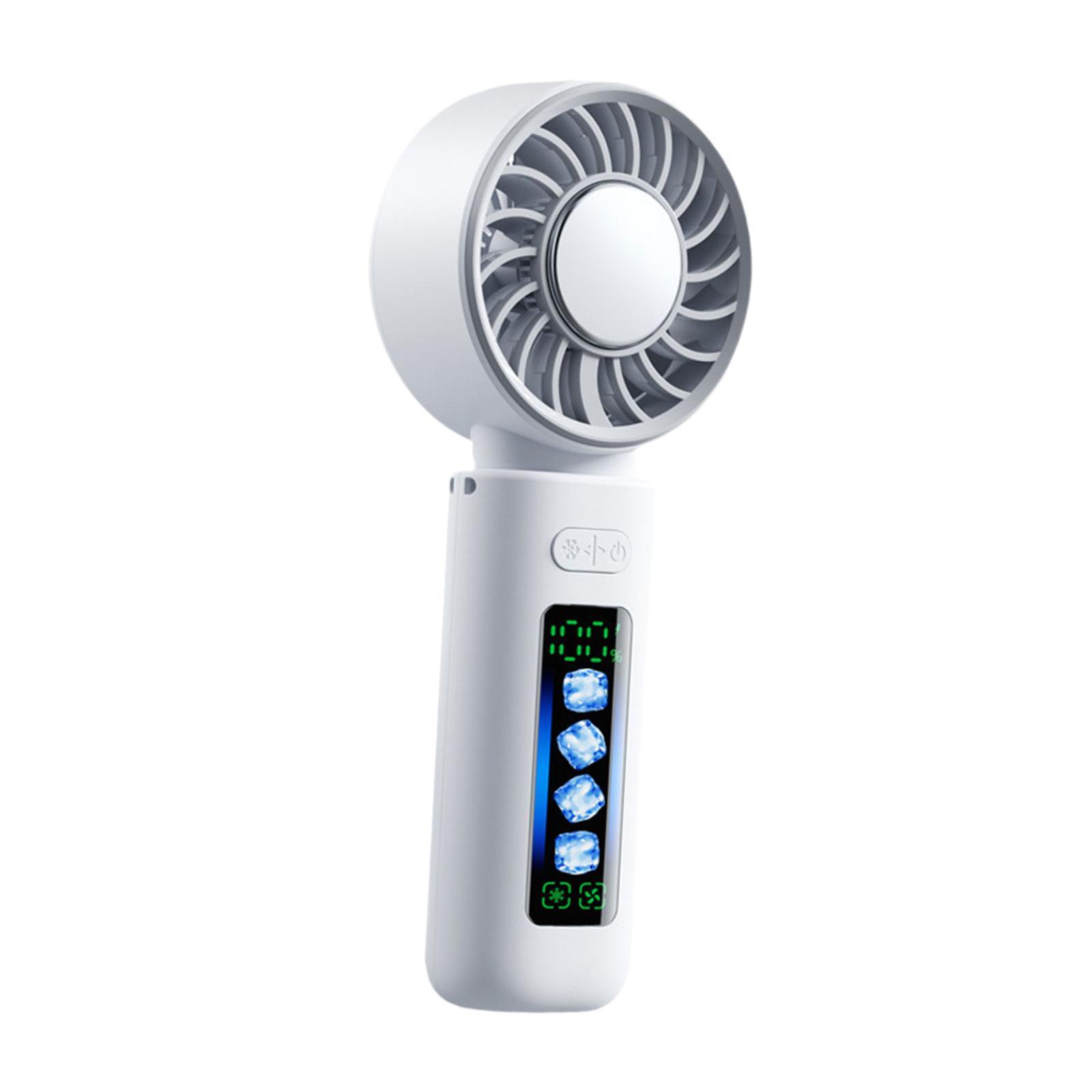 

Handheld Fan Small Desk Fans 100 Speeds Adjustable Mini Hand Fans Personal Fans Cooling Fan for Travel Essential Summer Camping белый