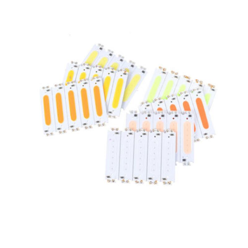 10pcs Metal 10x 60*15mm 2w Cob Led Square Strip Light Lamp  Bead Chip Diy Dc 12v