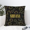 Pillow Cover Nirvana Face Band   Kawaii Pillow Case For Office Car Home Decor Pillowcases