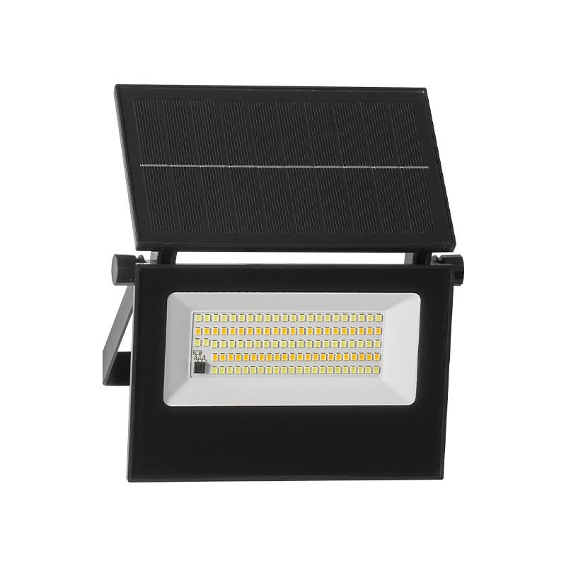 Foldable Solar LED Floodlight with Motion Sensor - Ultra-Bright Outdoor Courtyard Wall Light