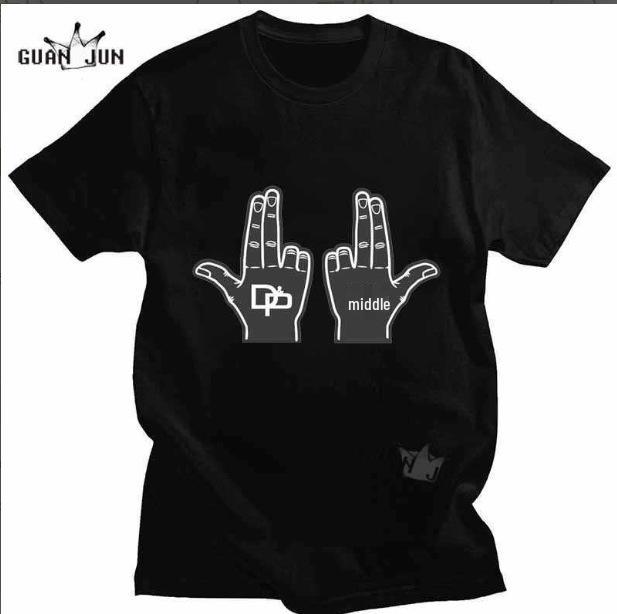 

2024 New Loose-Fit Papa Gesture Graphic Short Sleeve T-Shirt Small