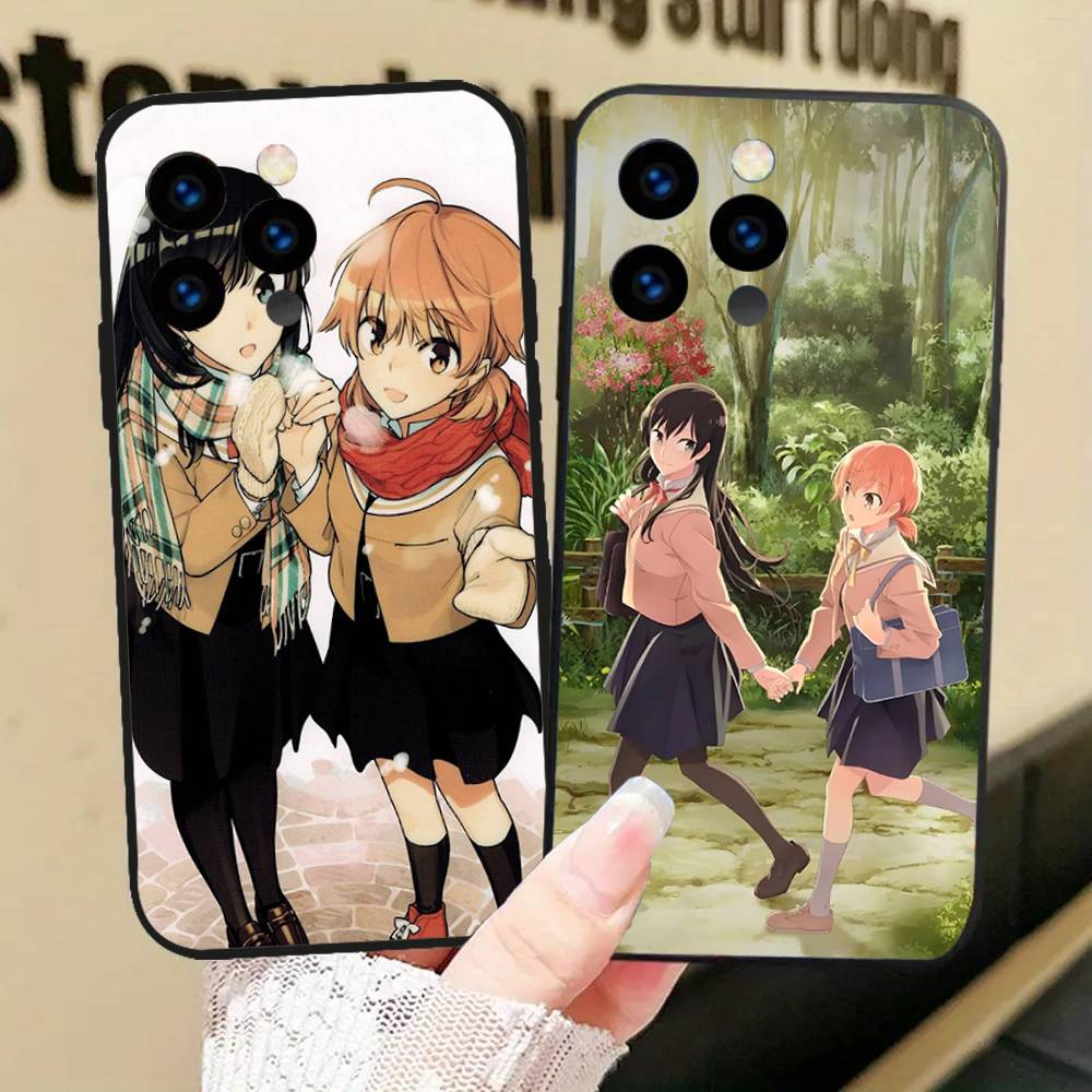 Bloom Into You Bilibili Animation Phone Case For IPhone 17 Air 16 15 14 13 Pro Max 11 12 Black Silicone Cover