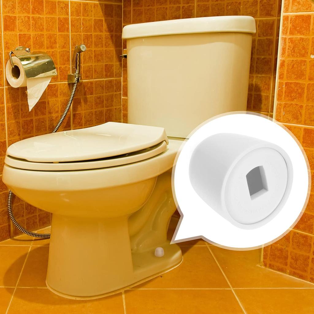 4pcs Universal Toilet Bolt Covers, Round Plastic Push-in Toilet Bolt Covers With Extra Washers, Easy To Install, 1.44 Inches Height