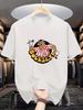 Mens bullseye dart print t shirt crew neck casual short sleeve summer tee