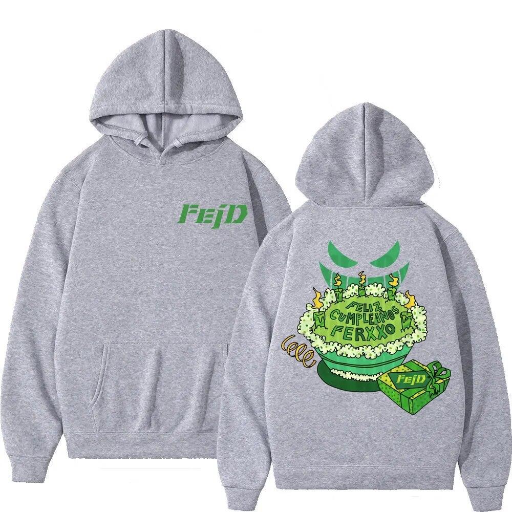 2023 Feid Ferxxo Album Tour Print Hoodie Unisex Women Fashion Aesthetics Sweatshirts Hip Hop Rap Oversized Hoodies Y2k Streetwear