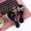 Lamb Bowknot Air Bag Hair Comb Durable Mini Foldable Hair Brush  Female