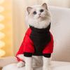 Cat clothes, thickened and warm in autumn and winter, simple reflective traction dog pet Teddy Pomeranian dog four-legged cotton-padded coat