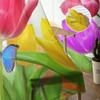 Tulip With Butterfly Sheer Curtains Bedroom Voile Curtain Living Room Window Sheer Curtains Kitchen Tulle Drapes