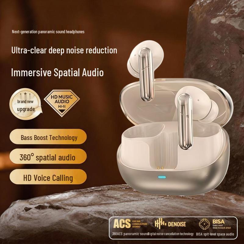 FD1-9 Wireless Bluetooth Earbuds: In-ear, High Sound Quality, Long Battery Life, Passive Noise Cancelling, Ideal for Running and Gaming, Low Latency.