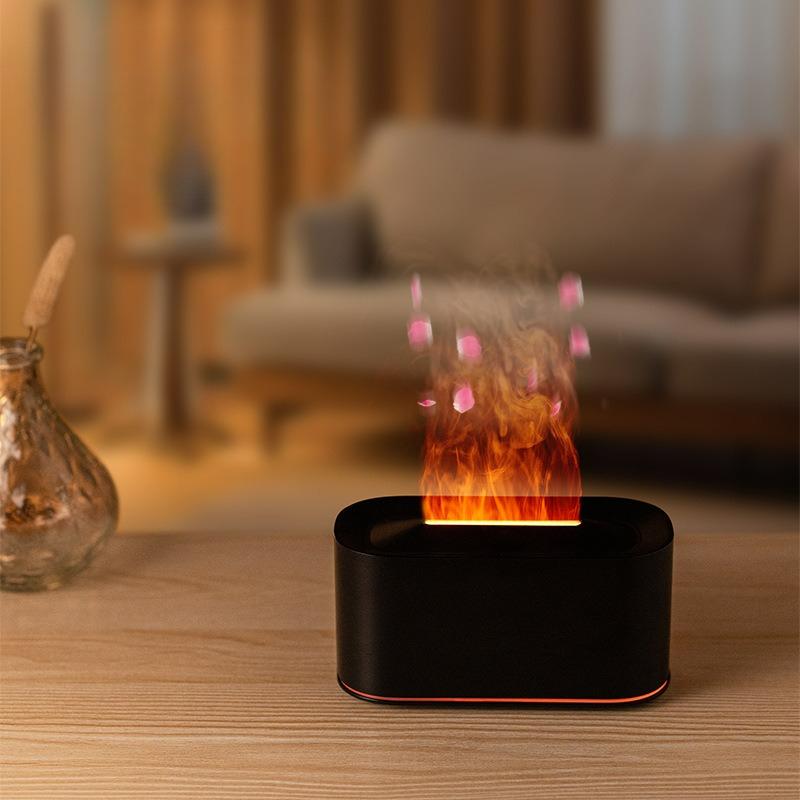 Flame Aroma Diffuser USB Bedroom Hotel Essential Oil Diffuser Humidifier Aromatizador De Ambiente Lighting