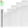 25Pcs/box Large Eye Stitching Needles Sewing Needles Handmade Leather Needle Steel Yarn Knitting Needles Sewing Tool Set